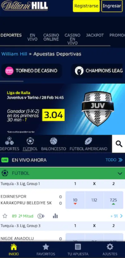 Cómo apostar en la aplicación móvil en casino y deportes
