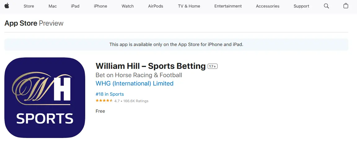 Cómo descargar e instalar la aplicación de William Hill para iOS en Perú