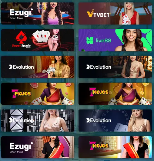 Juegos de casino en la aplicación 22bet