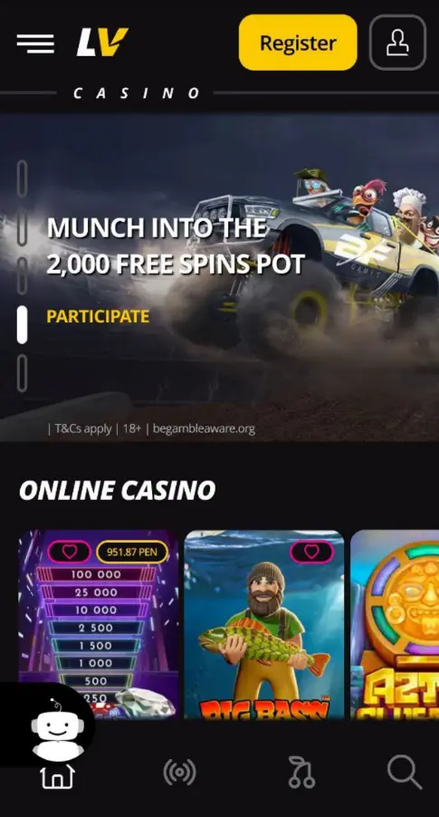 LV Bet en Android