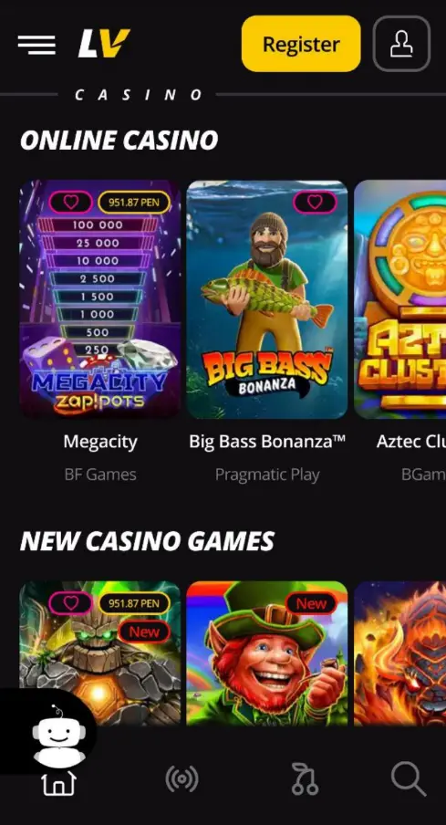 LV Bet en IOS