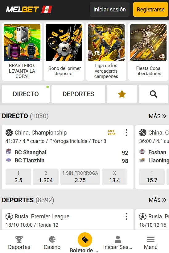 Melbet en Android