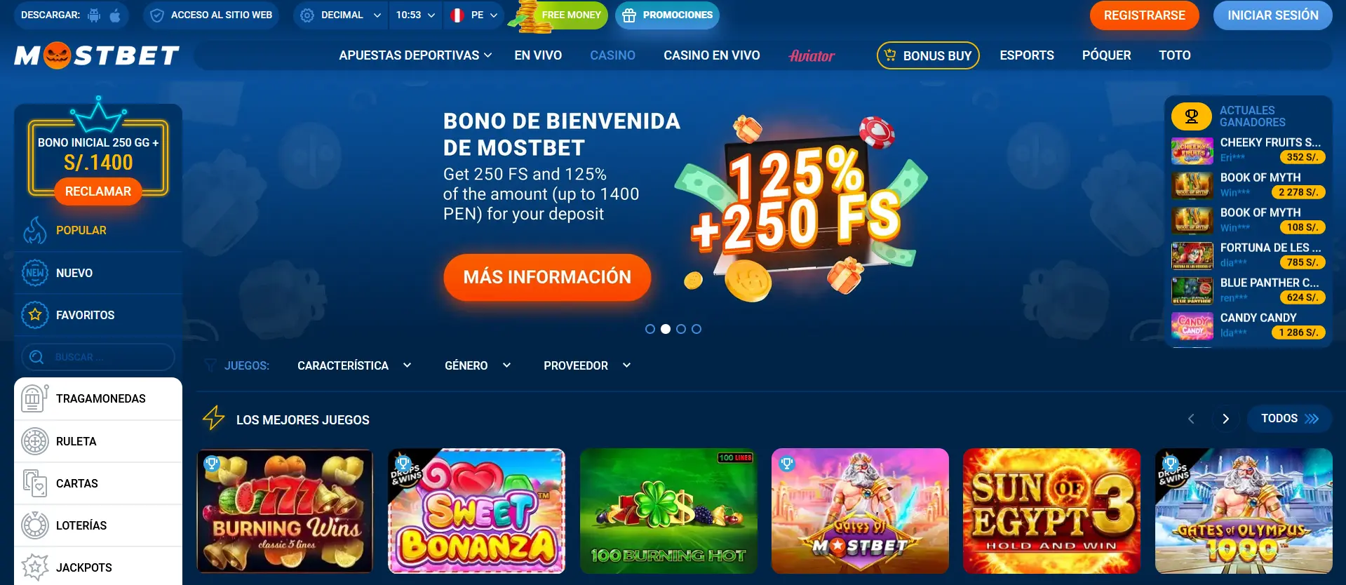 Mostbet Casino en Perú