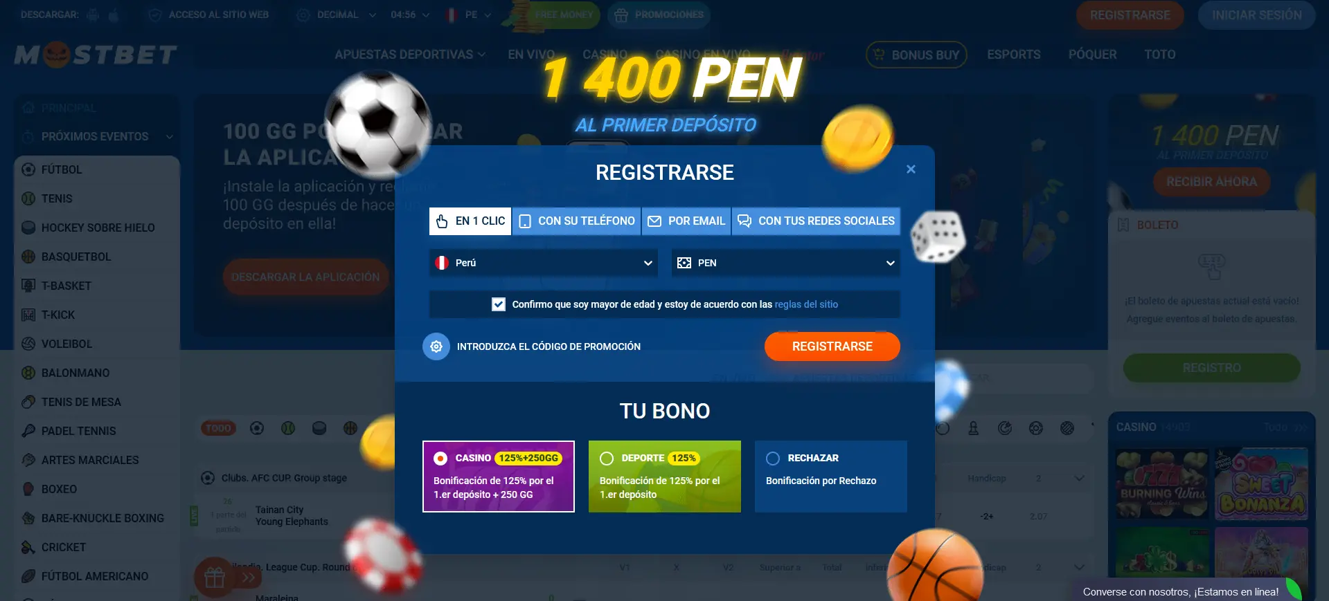 Registro con un solo clic