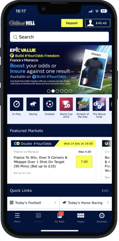 William Hill en Android