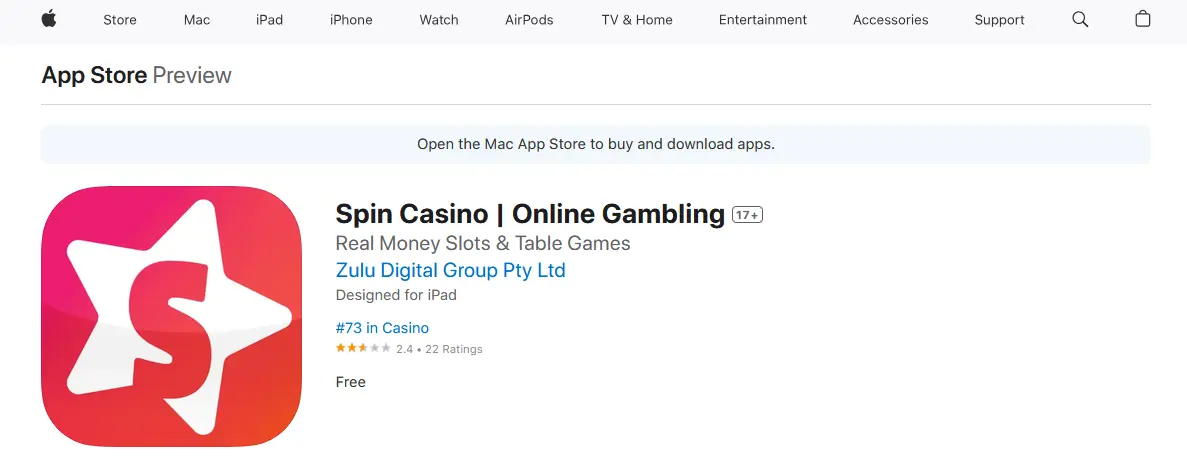 ¿Cómo descargar e instalar la aplicación Spin Casino en iOS en Perú