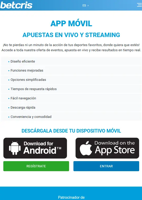 ¿Cómo descargar e instalar la app Betcris en IOS en Perú
