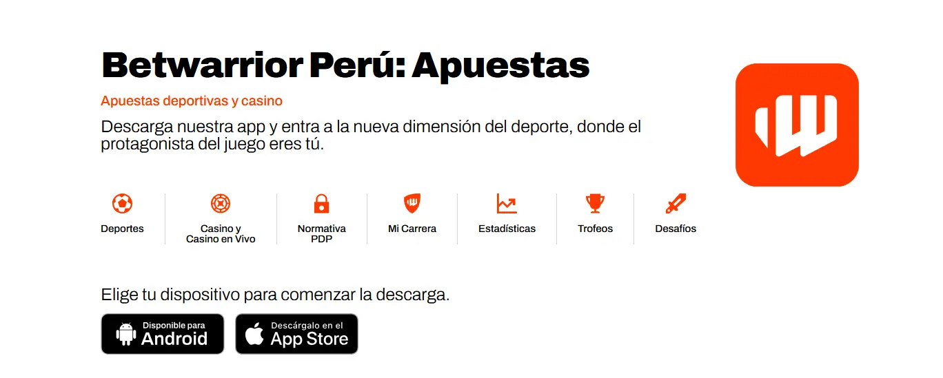 ¿Cómo descargar e instalar la app Betwarrior en IOS en Perú