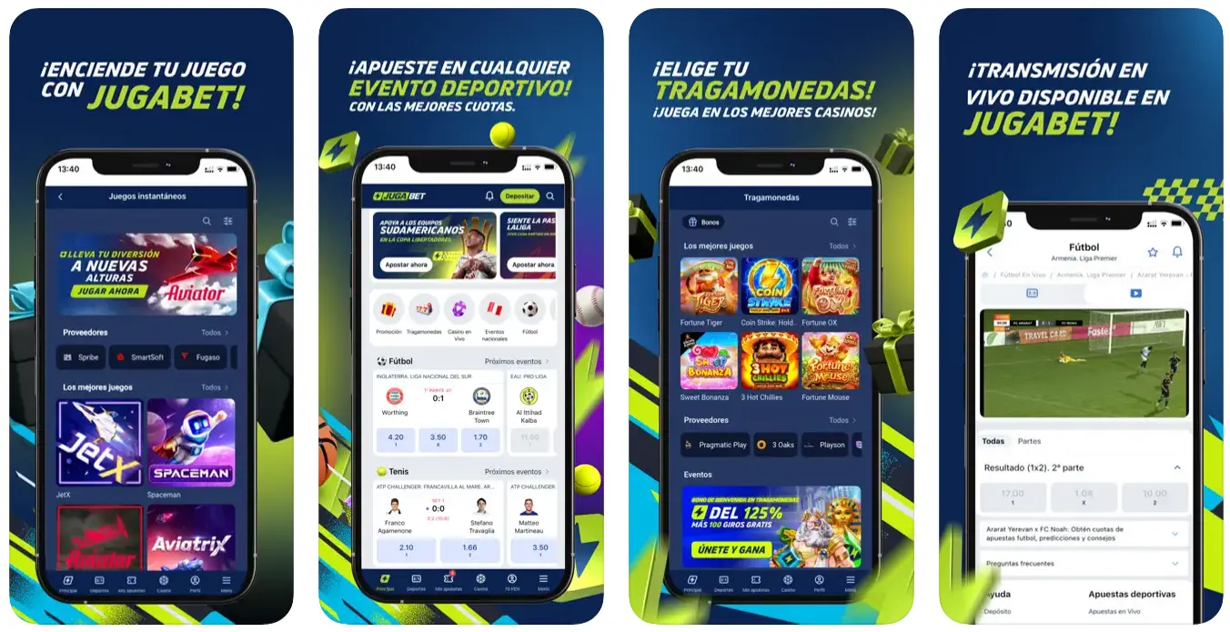 Aplicación Jugabet para dispositivos móviles Aplicación Jugabet para dispositivos móviles