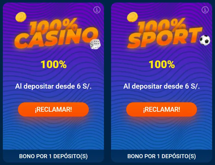 Bono 100% sin giros gratuitos
