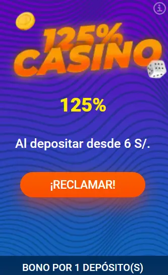 Bono 125% sin giros gratuitos