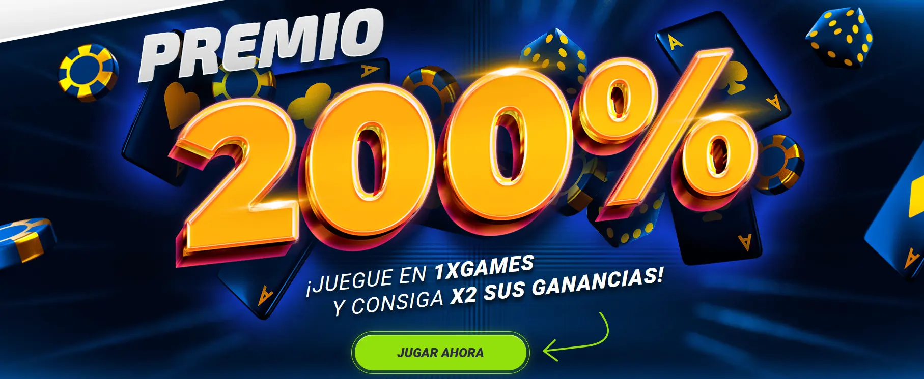 Gane el 200% - 1xBet