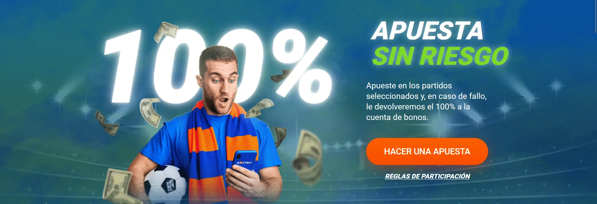 Promoción Apuesta sin riesgo de Mostbet
