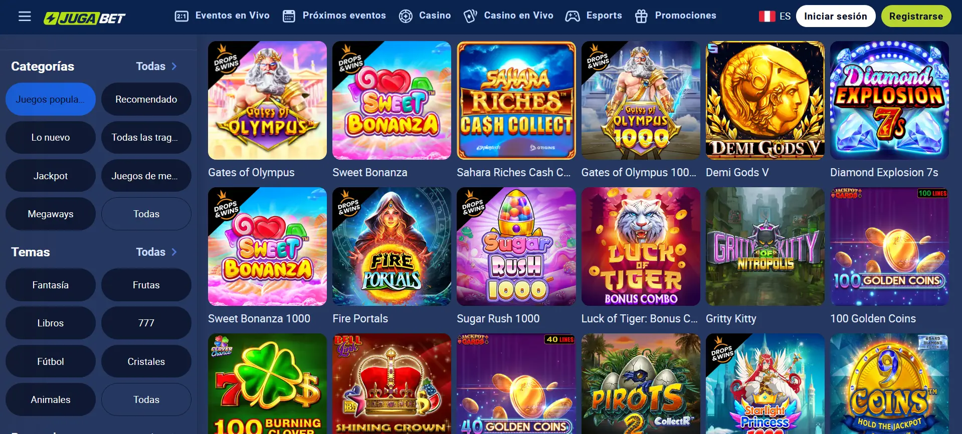 Variedad de juegos en Jugabet en Perú Variedad de juegos en Jugabet en Perú