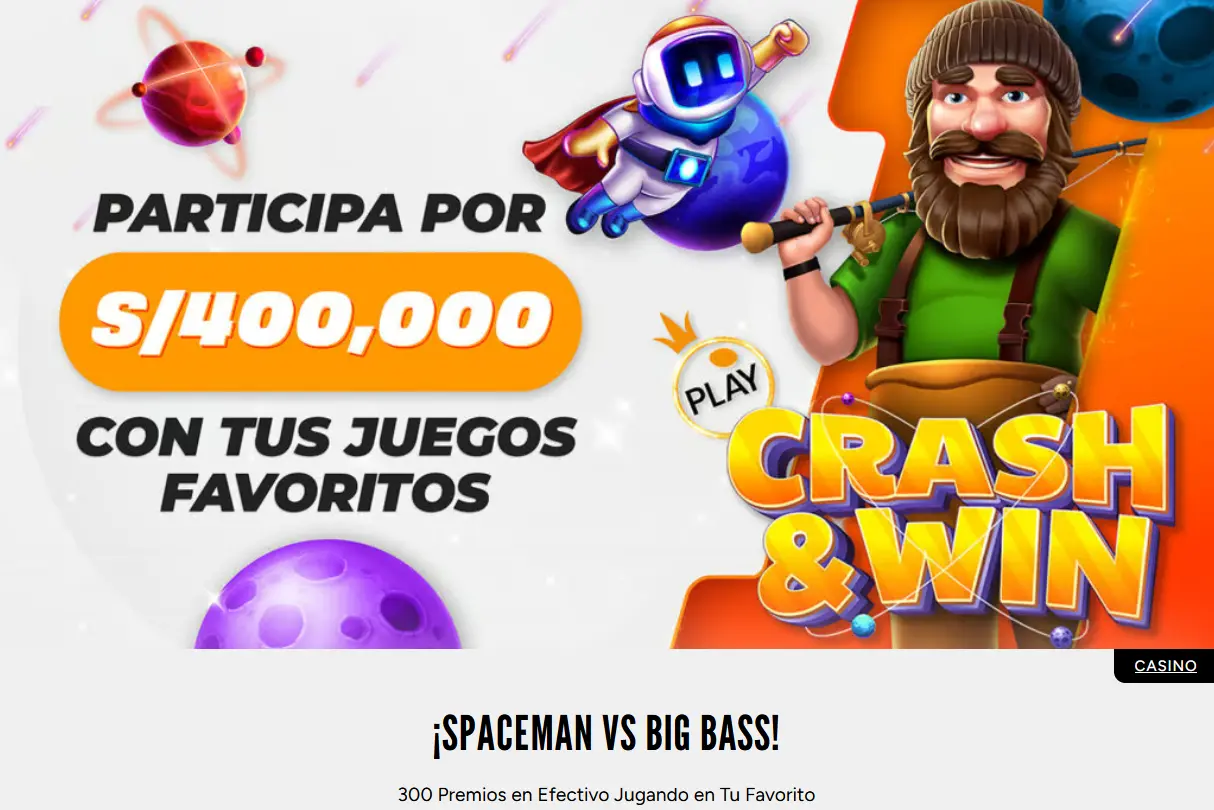 SPACEMAN VS BIG BASS en Inkabet