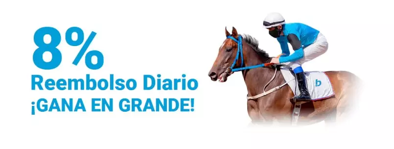 8% Reembolso Diario ¡GANA EN GRANDE! - Betcris