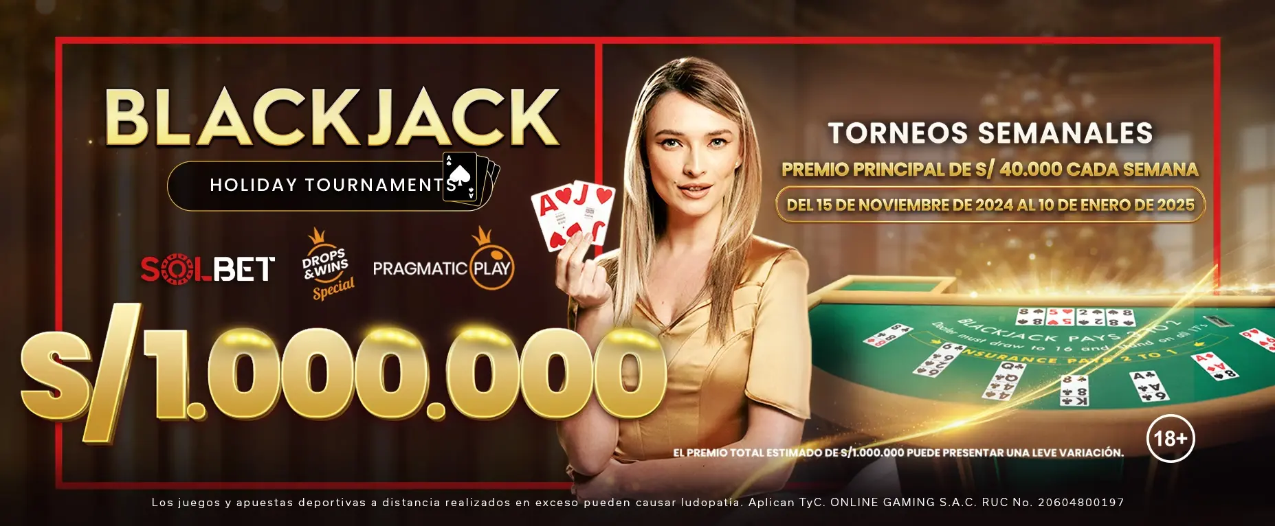 BLACKJACK HOLIDAY TOURNAMENTS - Solbet