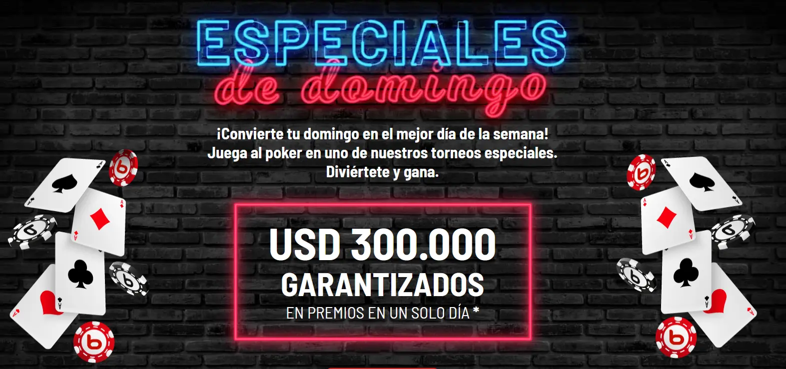 Juega al poker en los renovados Especiales de Domingo - Bodog