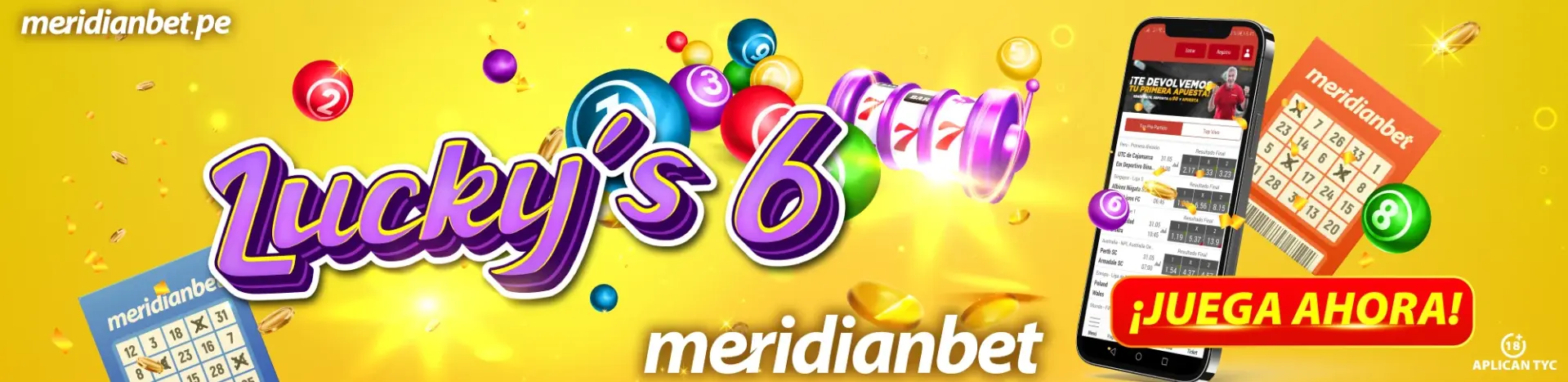 LUCKY 6 en Meridianbet