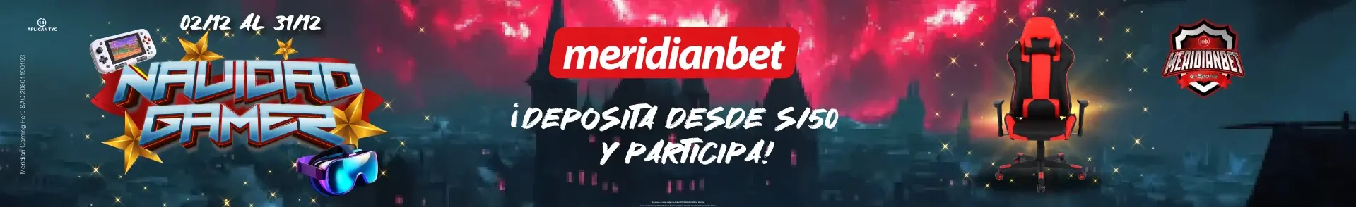 NAVIDAD GAMER CON SILLA INCLUIDA en Meridianbet