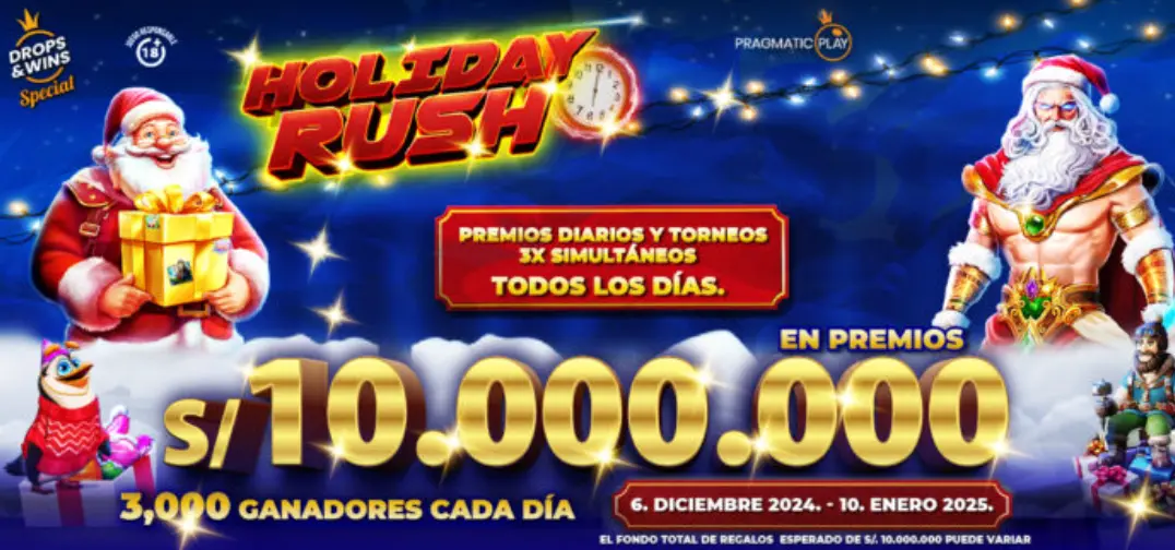 Pragmatic Play Holiday Rush en Meridianbet