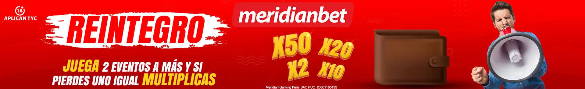 Reintegro en Meridianbet